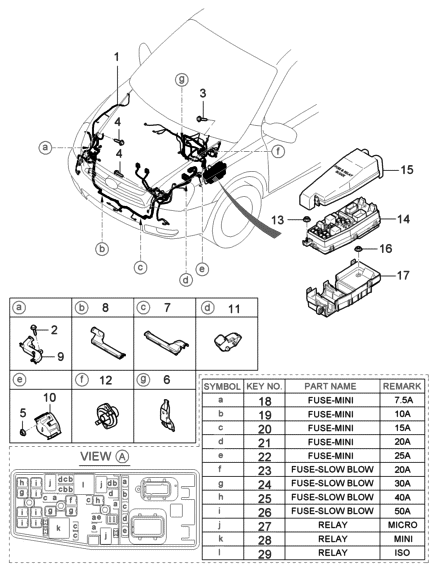 2013 Hyundai Tucson  Relay Diagram for 0K2A167740