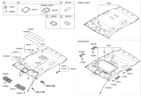 2021 Hyundai Genesis GV80  Handle Assembly-Roof Assist Rear, L Diagram for 85340M0200TTX