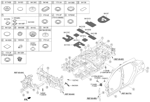 2021 Hyundai Genesis GV80  Extention Assembly-Cowl Side Mounting, L Diagram for 71257J9000