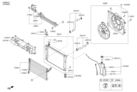 2009 Hyundai Elantra Touring  Cap Assembly-Bottom Diagram for 97803D2000