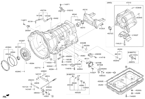 2019 Hyundai Elantra GT  Insulator-Transmission Diagram for 21832D2300