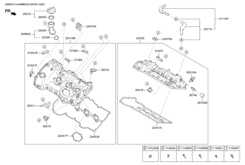 2019 Hyundai Elantra GT  Bracket-Connector Mounting Diagram for 392113C720