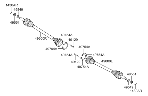 2023 Hyundai Genesis G90  Pin Diagram for 1430004307B