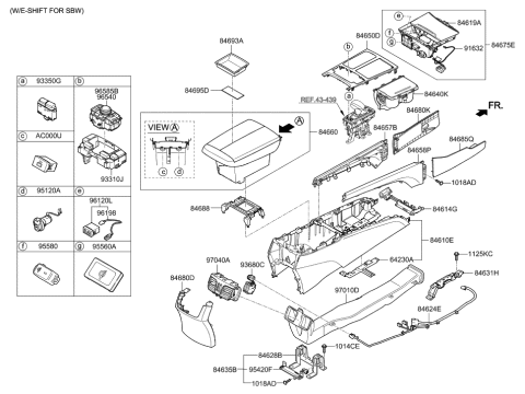 2009 Hyundai Elantra Touring  Switch Assembly-Drive Mode Diagram for 93350B1AA04X