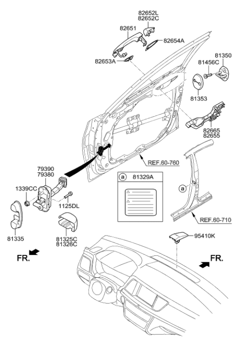 2008 Hyundai Elantra Touring  Checker Assembly-Front Door, LH Diagram for 79380B1501