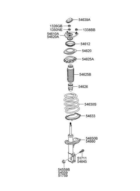 2018 Hyundai Genesis G80  Insulator Cap Diagram for 546391G100