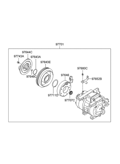 2019 Hyundai Genesis G70  Ring-Snap Diagram for 976453K120
