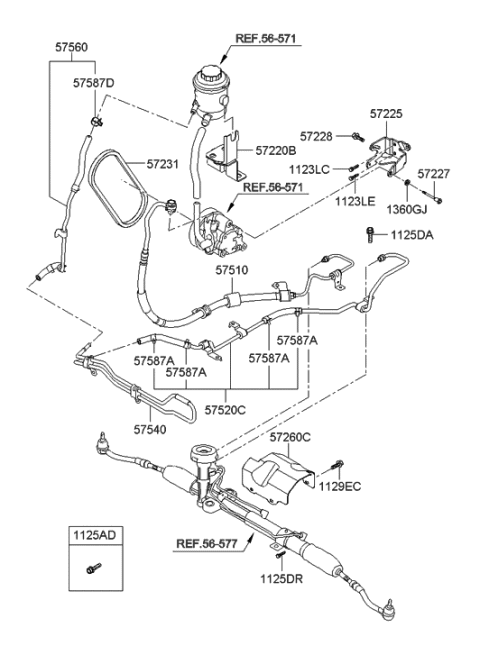2018 Hyundai Genesis G90 Bolt-Washer Assembly Diagram for 1123410256B