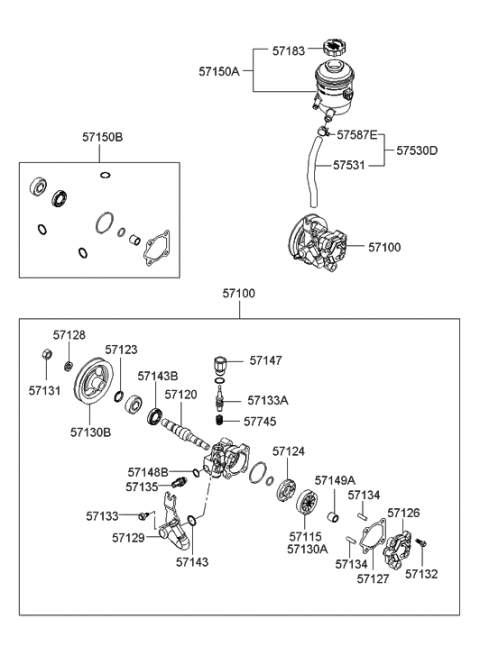 2019 Hyundai Genesis G70  Hose-Suction Diagram for 575301G000