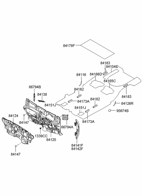 2018 Hyundai Genesis G80 Film-Anti Chippg LH Diagram for 841161E000