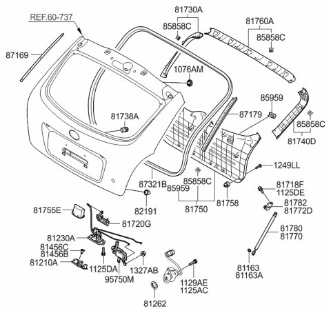 2019 Hyundai Genesis G70  Bolt-Washer Assembly Diagram for 812331C000