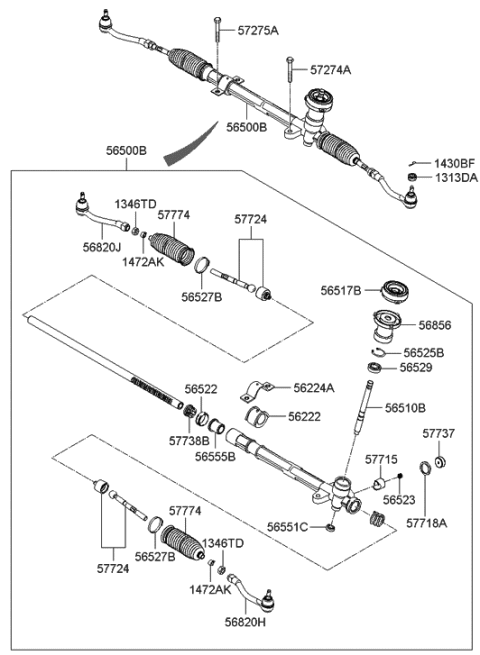 2018 Hyundai Genesis G80 Ring-Snap Diagram for 5652521010