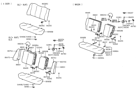 2005 Hyundai Sonata  Headrest Assembly-Seat Diagram for 8860029000LAJ