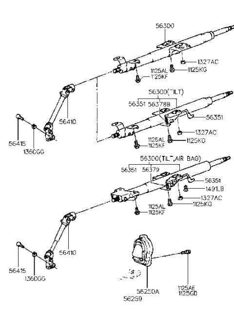 2009 Hyundai Sonata Cover-Dust Diagram for 5625029000