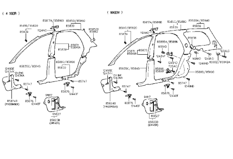 2008 Hyundai Sonata  Screw-Tapping Diagram for 1243805131