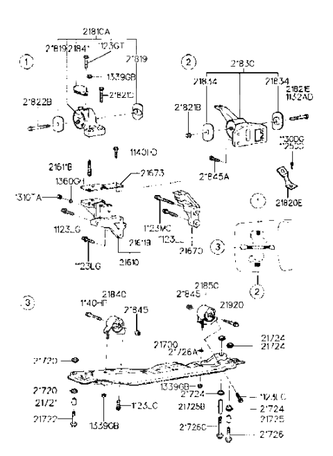 2007 Hyundai Sonata  Bolt Diagram for 1123410653