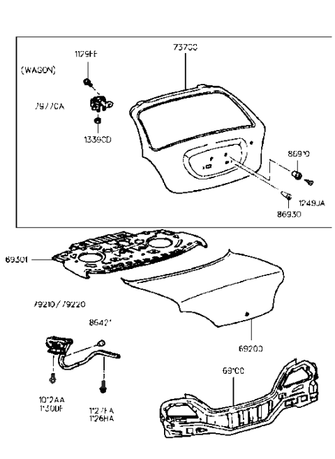 2009 Hyundai Sonata Screw-Tapping Diagram for 1249206189