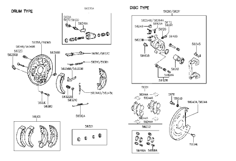 2007 Hyundai Sonata  Spring-Pad Diagram for 5824428300