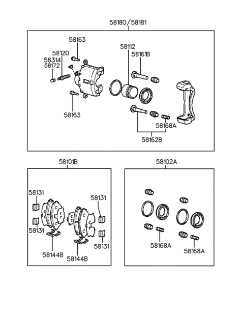 2007 Hyundai Sonata Spring-Pad Return Diagram for 5813129000
