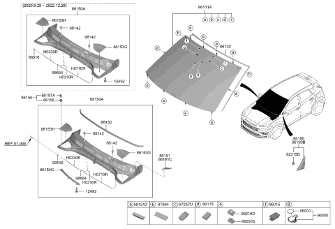 1994 Hyundai Elantra Module & Sensor Assembly-Rain Diagram for 96000L1000