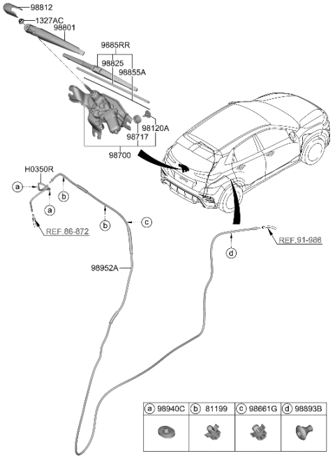 1995 Hyundai Elantra  Tube Diagram for 98952J9000