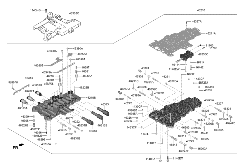 2013 Hyundai Sonata Hybrid  Valve-Check Diagram for 463244J000