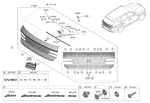 2012 Hyundai Azera  Mounting Bolt Diagram for 1176605201