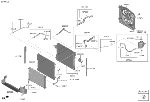 2011 Hyundai Azera Connector Diagram for 25485L1000