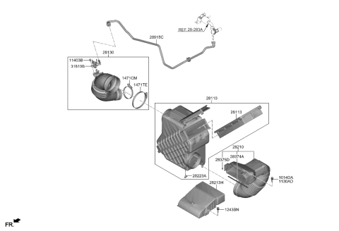 2012 Hyundai Azera  Screw-Tapping Diagram for 1243104167B