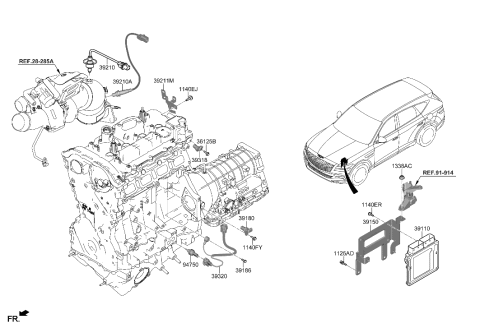 2011 Hyundai Azera  Bolt Diagram for 1140306207K