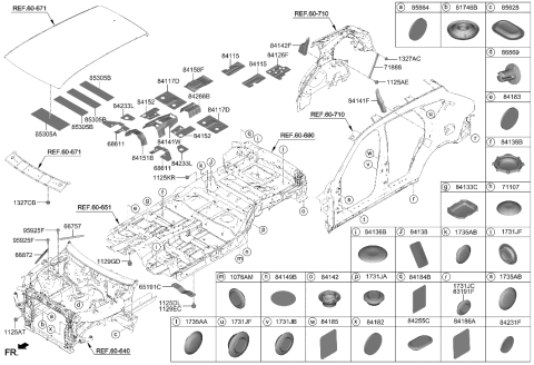 2013 Hyundai Azera  Bolt Diagram for 1125410256B