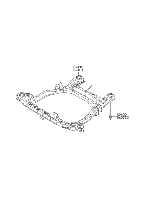 2011 Hyundai Sonata  Bolt Diagram for 624922P000