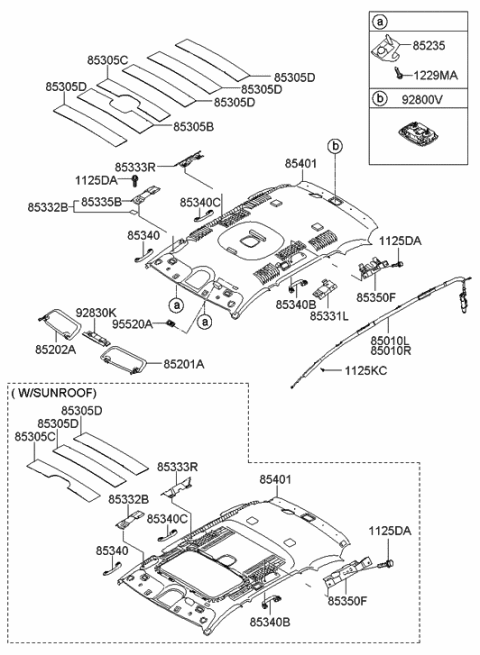 2010 Hyundai Sonata  Bracket Assembly-Assist Handle Mounting Diagram for 853360W000