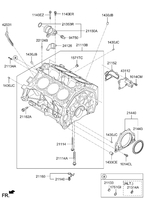 2010 Hyundai Sonata  Filter Assembly-Ocv Diagram for 2435625000