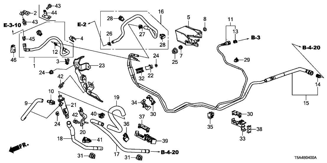 Honda 91591-T5R-A01 Clamp, Purge Hose