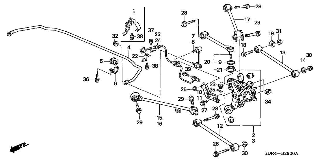 Honda 90161-SEA-E10 Bolt-Washer (10X22)