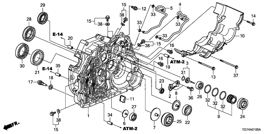Honda 91006-RV2-005 Bearing, Ball (25X61X15)