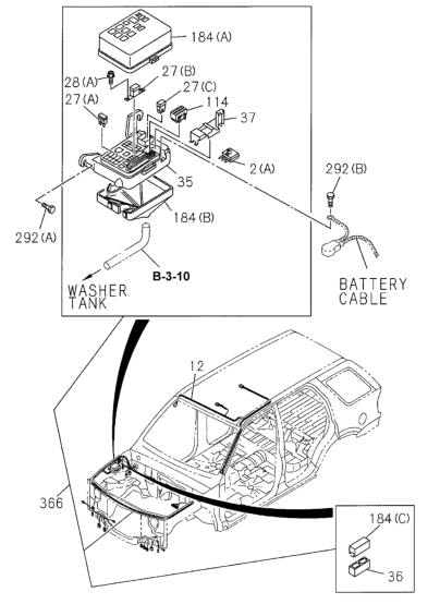 Honda 8-97104-115-1 Cover, Relay & Fuse Box
