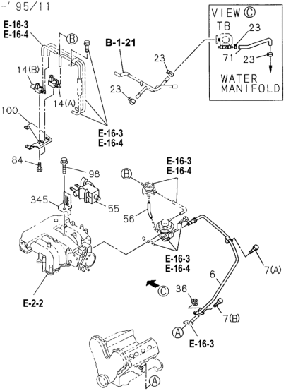 Honda 8-97086-347-1 Bracket, Vacuum Switching Valve