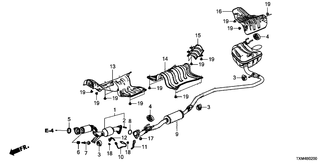 Honda 36533-6L2-A00 CLAMP, OXYGEN SENSOR