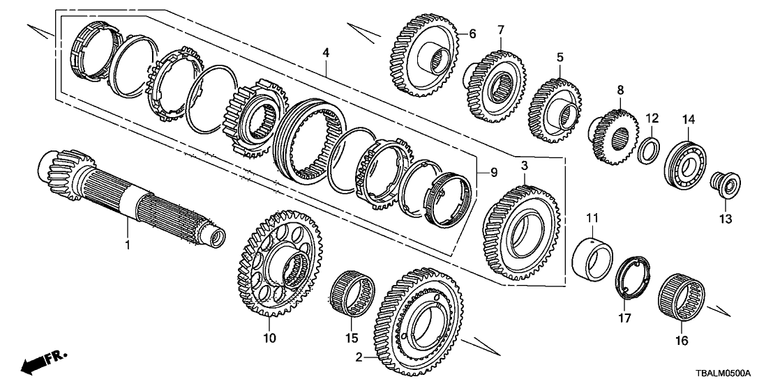 Honda 91004-57A-006 Bearing, Ball 30X72X17