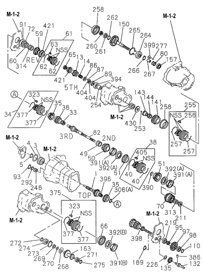 Honda 8-94363-057-0 Gear, Mainshaft (1St) (Teeth=43)