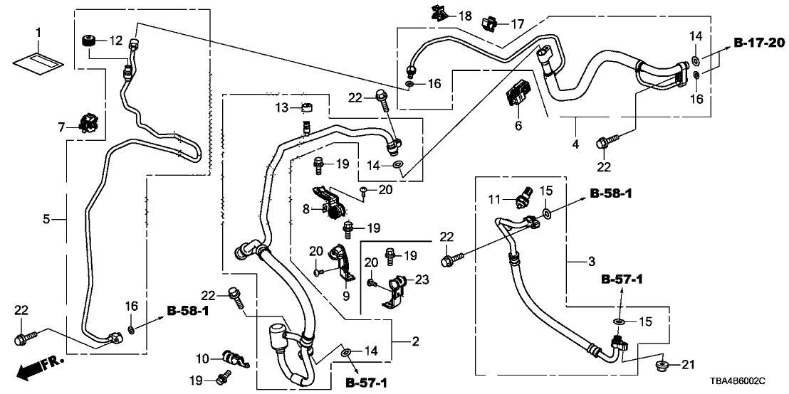 Honda 80364-TBA-A00 Clamp B, Suc Hose