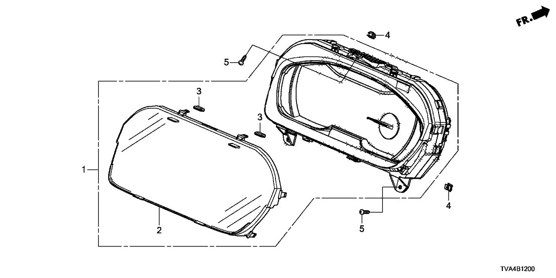 Honda 78100-TVA-A31 Meter Assembly, Combination (Rewritable)