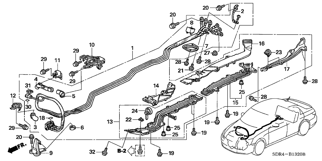 Honda 1F010-RCJ-A03 Cable Assy., Motor Pdu