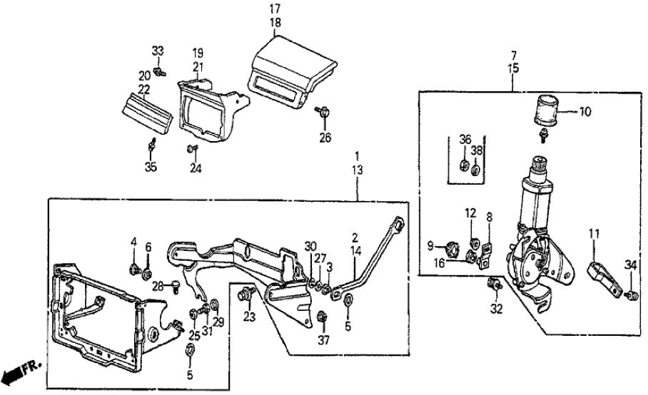 Honda 33250-SF0-003 Retractable Assy., L. Headlight