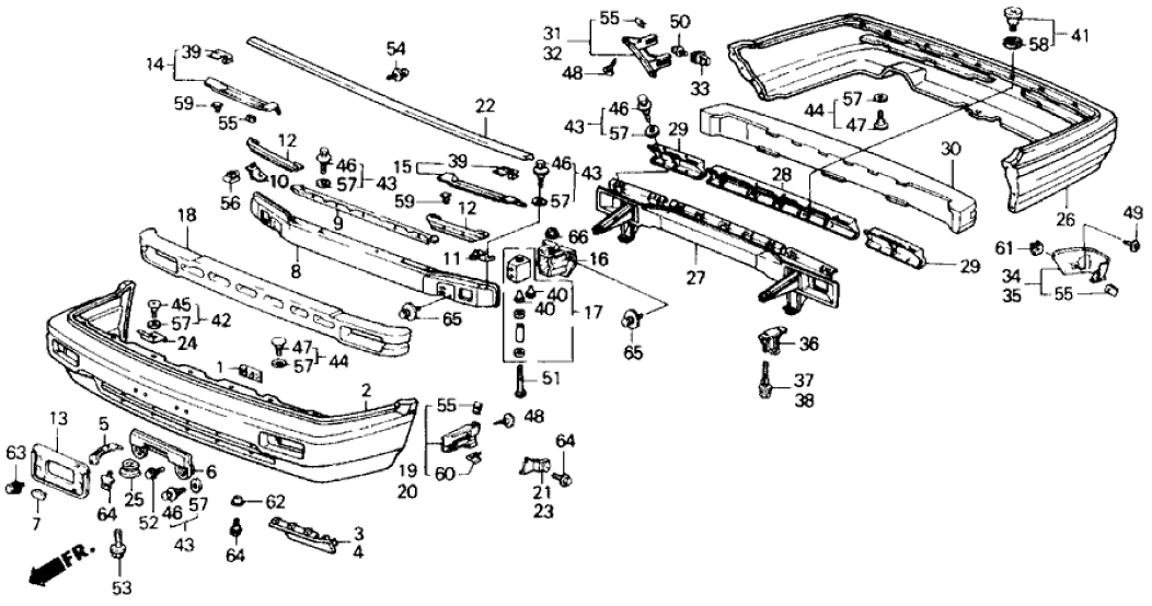 Honda 71197-SE3-000 Cushion, FR. Bumper Mounting (Lower)
