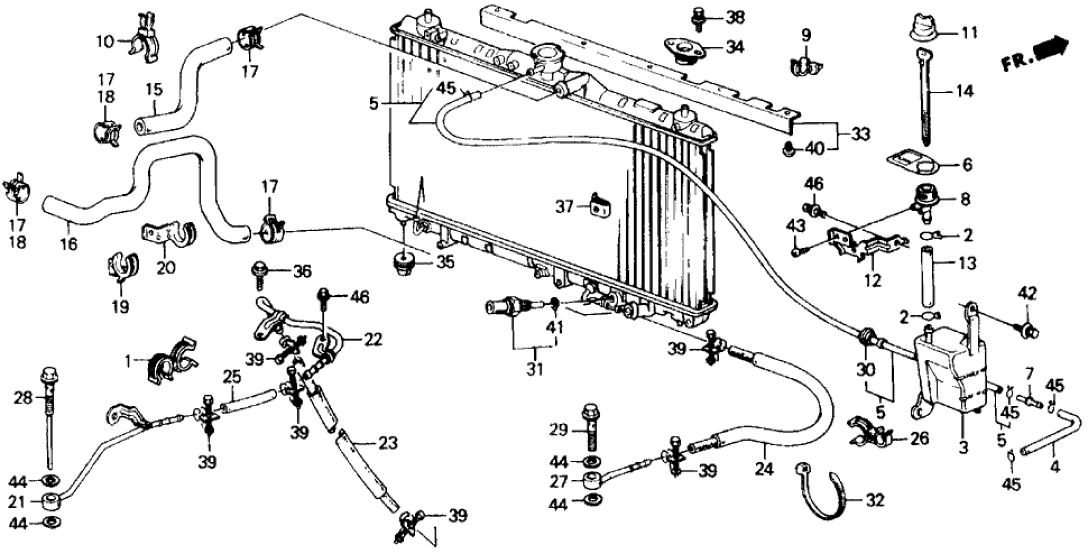 Honda 25214-PK1-020 Hose, Oil Cooler (465)