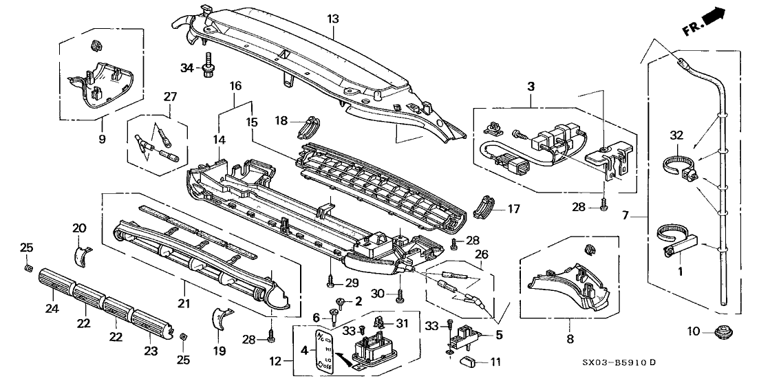 Honda 90126-SX0-003 Screw, Tapping (4X14)