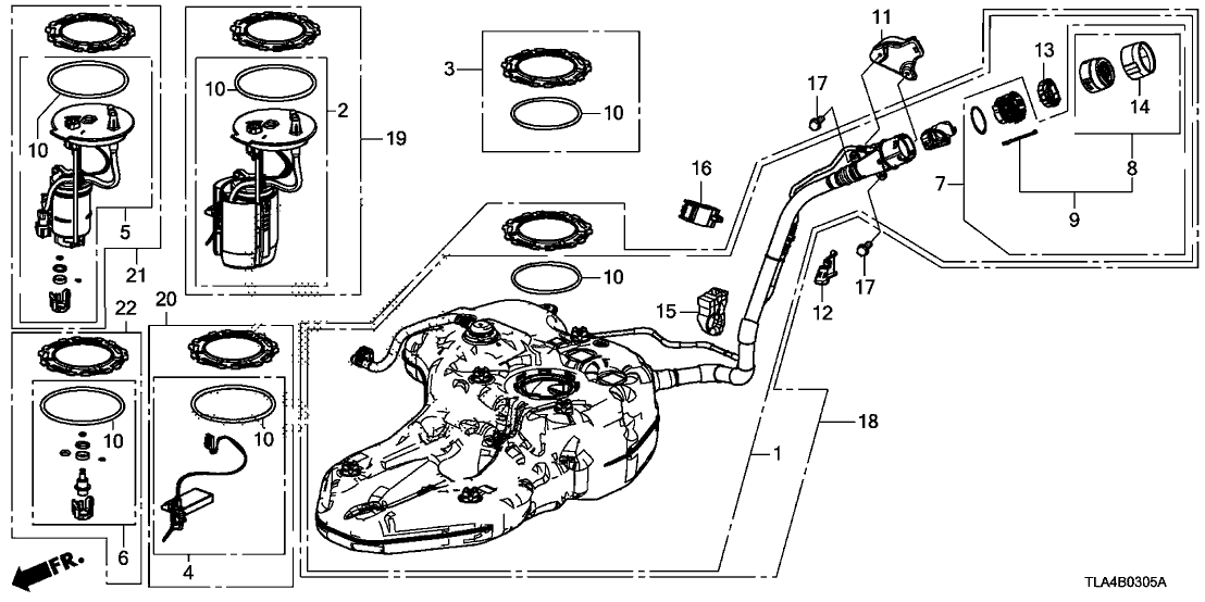 Honda 17047-TLA-A01 Meter
